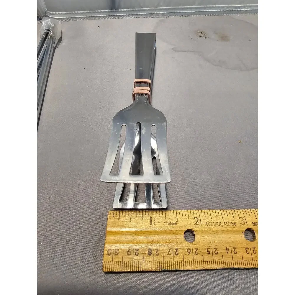 Silver Stainless Steel Tongs - 7